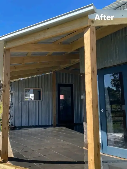 Paved pergola area looking out over paddocks (3 of 6)