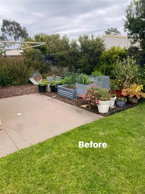 Raised corrugated veggie beds after a garden makeover (6 of 7)